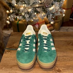 Adidas woman’s  Teal and White Sneakers